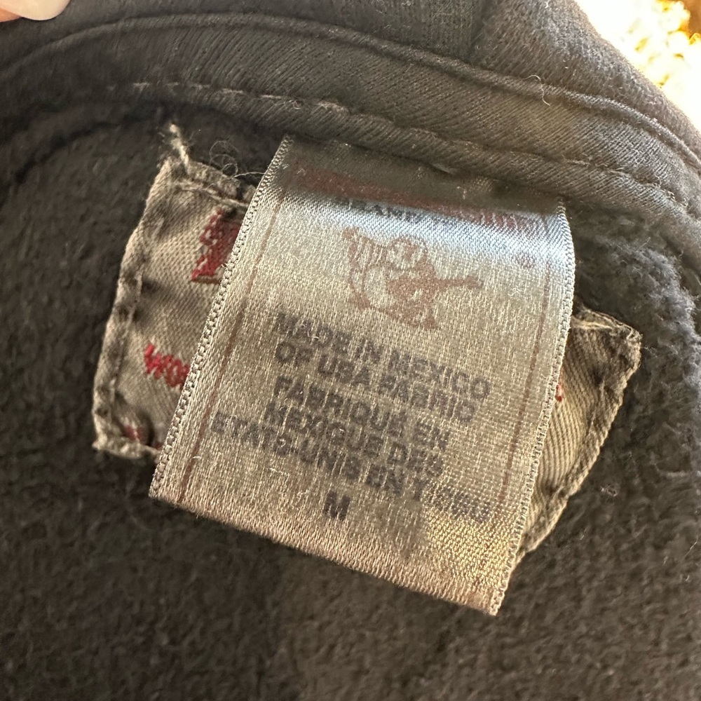 True Religion Y2K Big T Red Stitch Logo Zip Hoodie (Kids Medium OR Women’s XS) - Picture 5 of 7